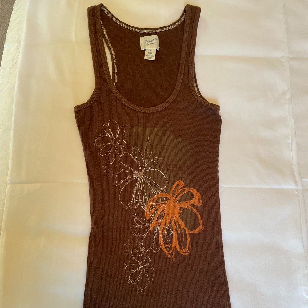 Abercrombie & Fitch, Brown Ribbed Tank, Sm